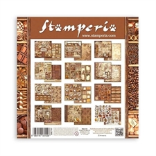 Stamperia Paper Pack 12x12" - Coffee and Chocolate